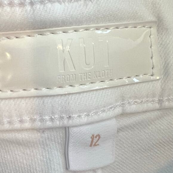 Kut From the Kloth High Rise Denim Shorts White size 12 - Picture 6 of 8